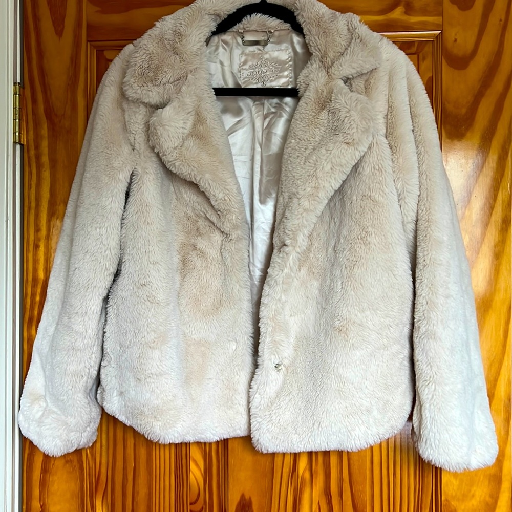 Faux fur jacket